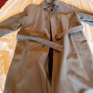 Ralph Lauren Men's Taupe/Gray Single-Breasted Trench Coat